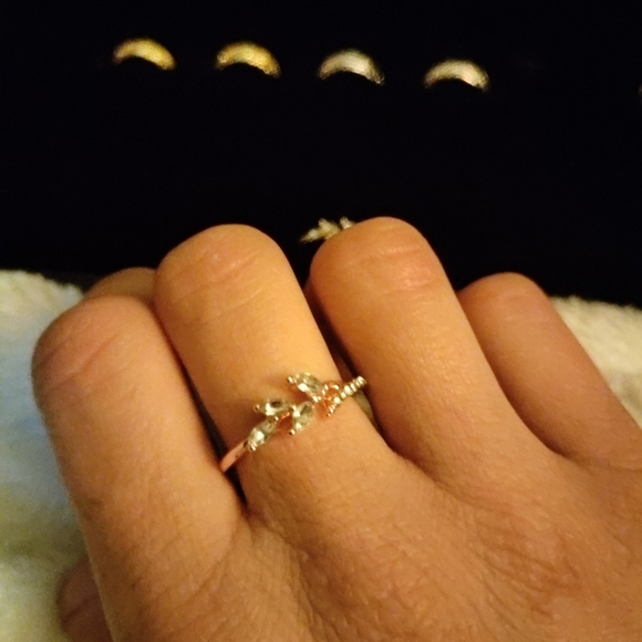 Exquisite 18k Rose Gold filled Eternity Ring - Picture 5 of 14